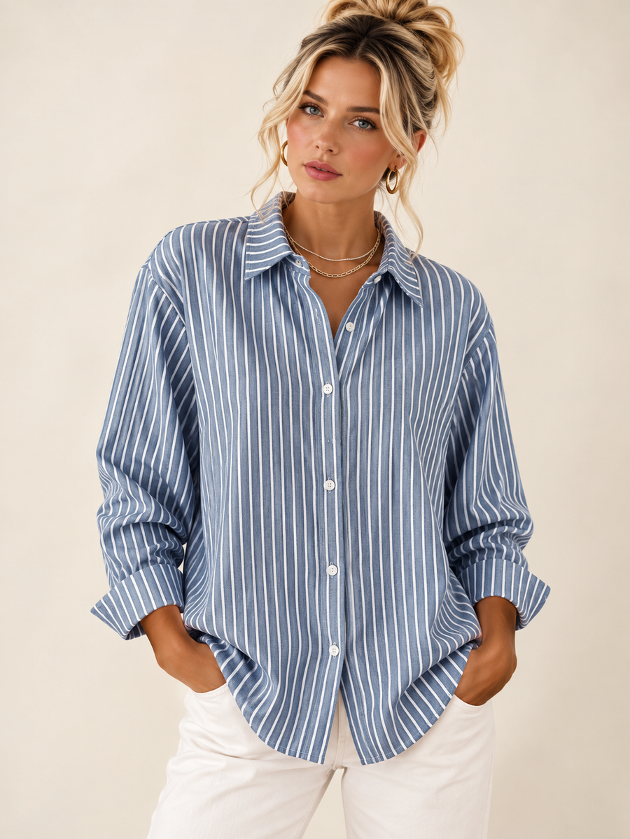 Jimena | Chemise Rayée avec Boutons
