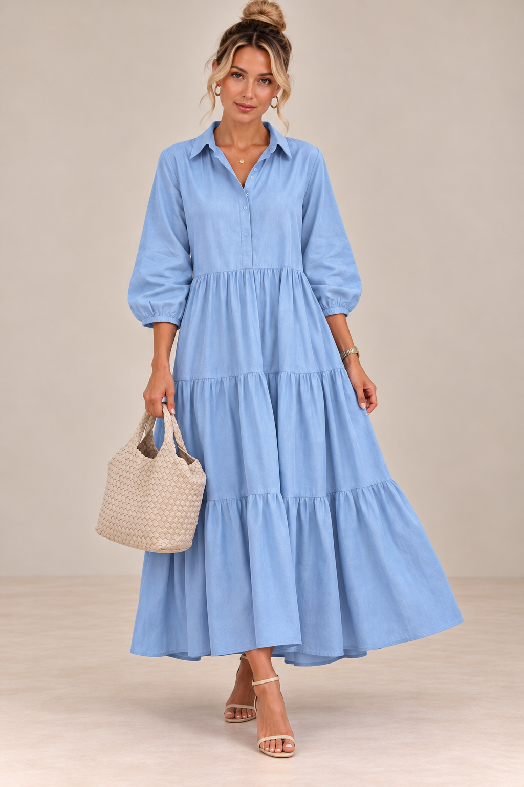 Bente - Robe Longue Élégante