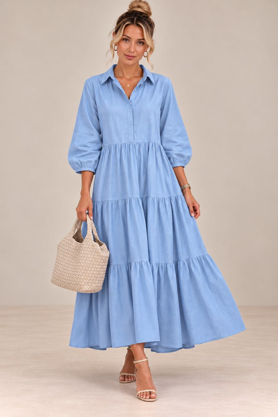 Bente - Robe Longue Élégante