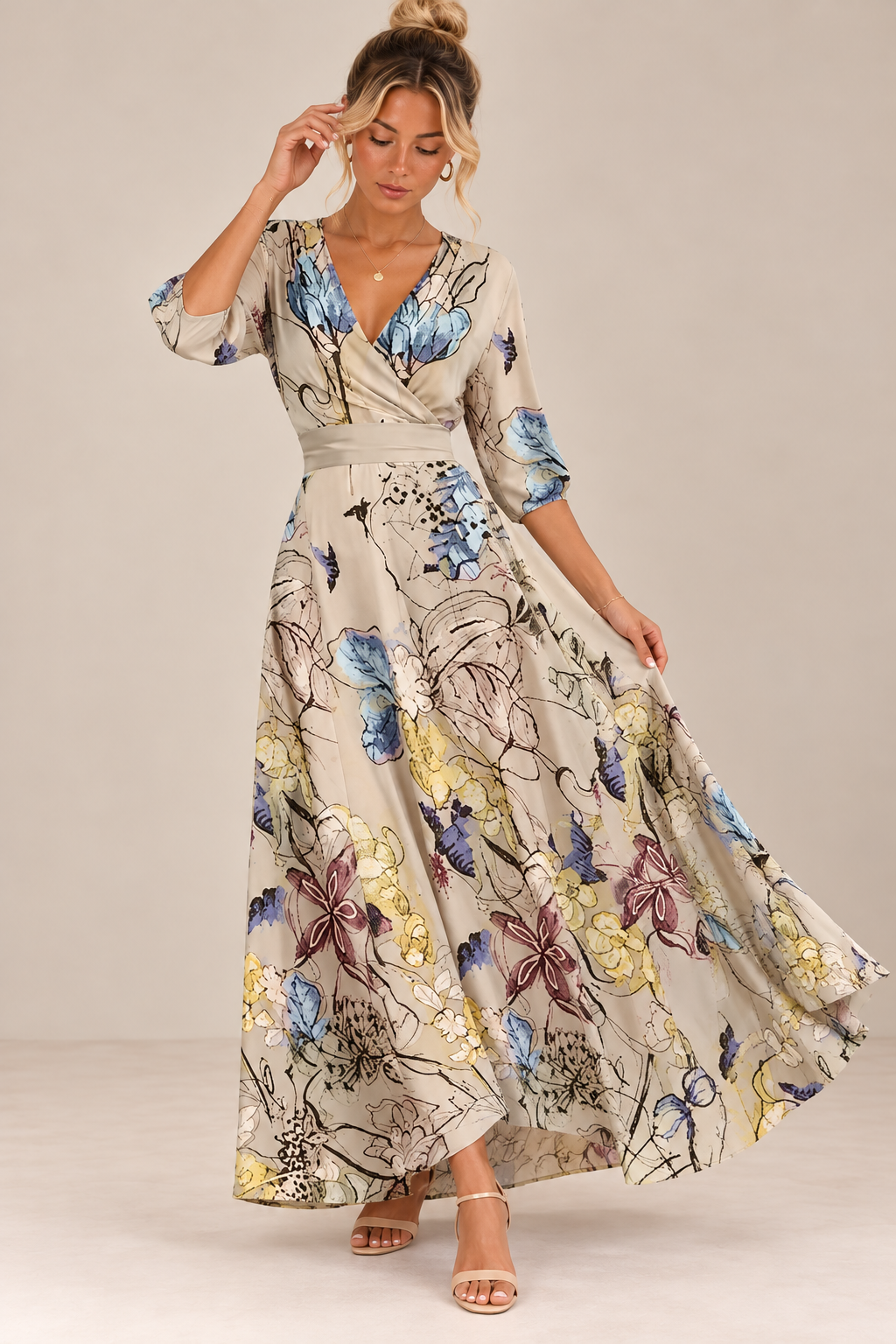 Emily - Robe Florale de Luxe