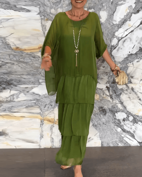 Lara | Robe longue fluide et élégante