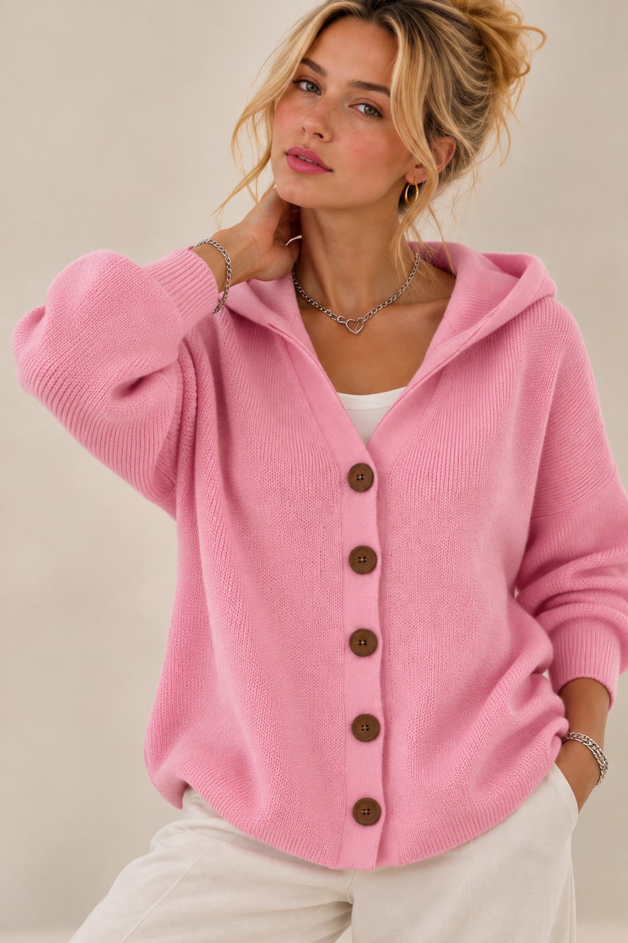 Rocío | Veste en Tricot avec Capuche