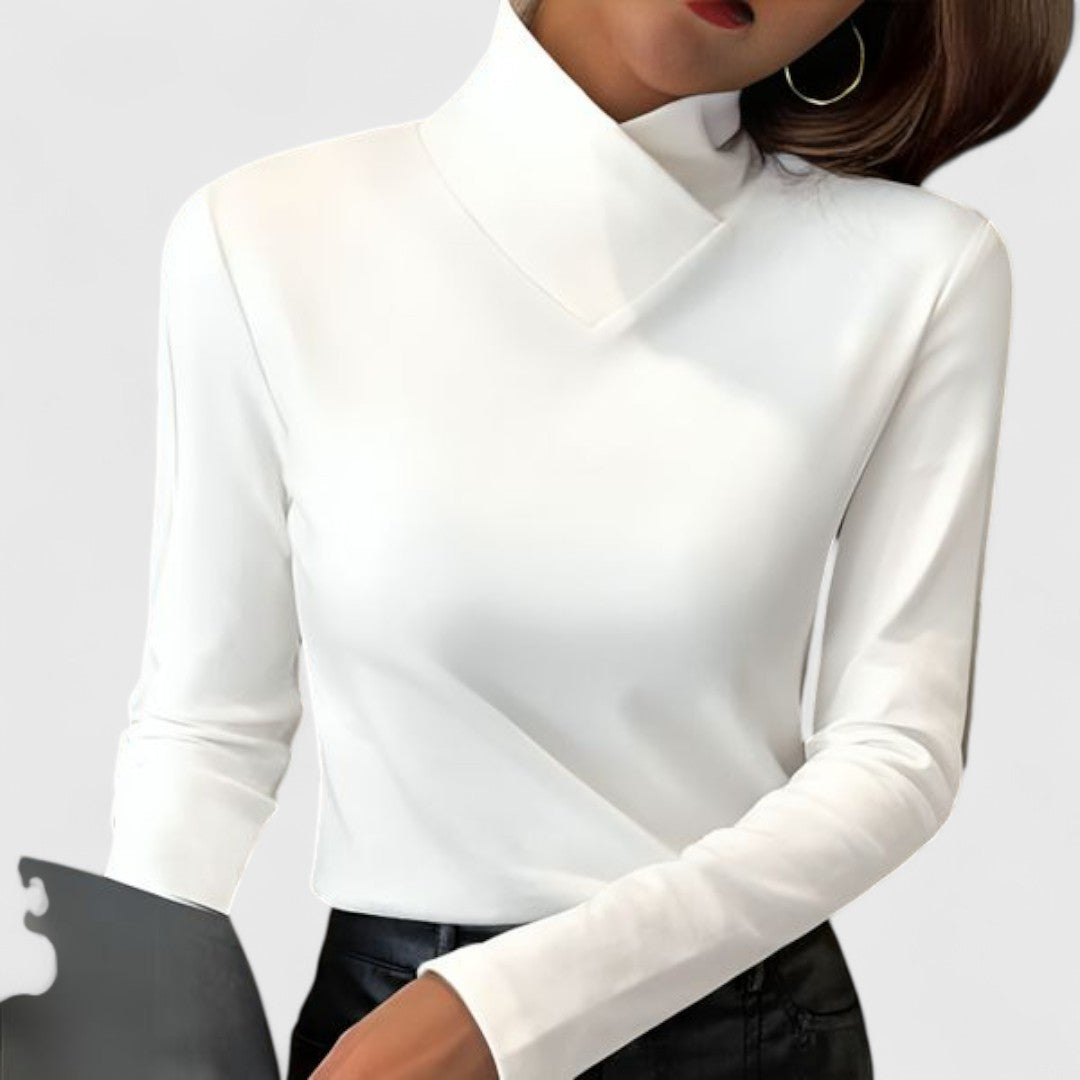 Clair | Pull Élégant Col Montant