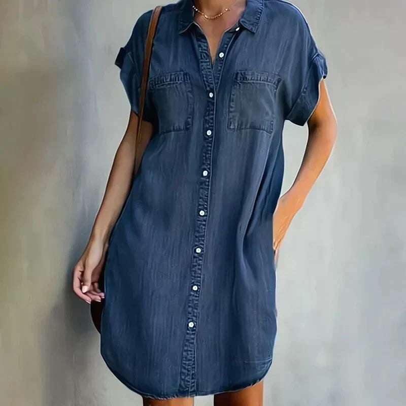 Aubree - Robe Décontractée En Jean