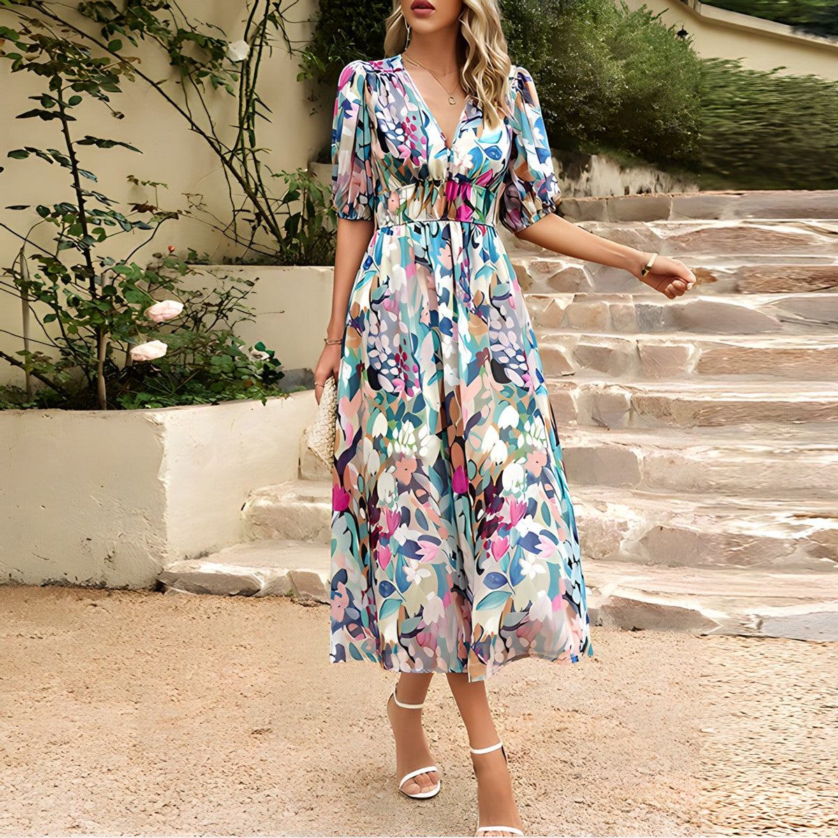 Jenny - Chic Robe Midi Élégante