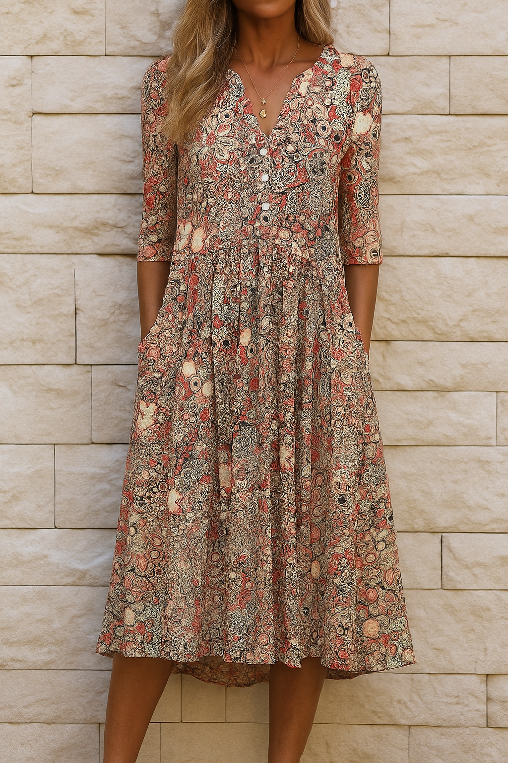 Lucille - Robe Décontractée Élégante