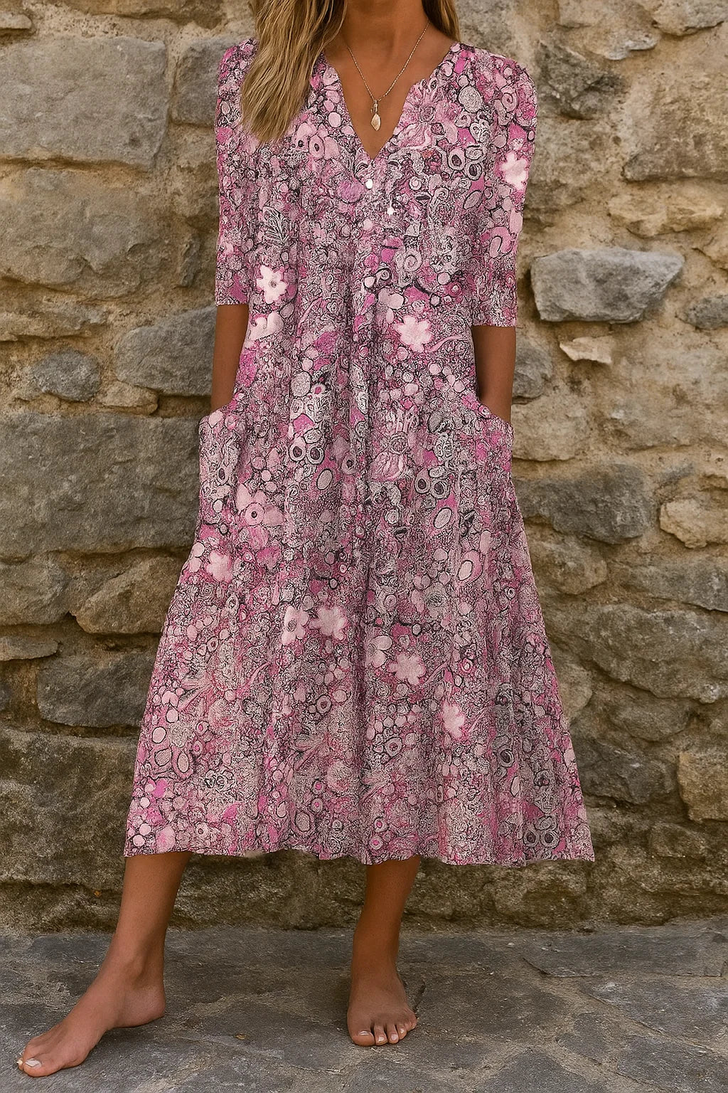 Lucille - Robe Décontractée Élégante
