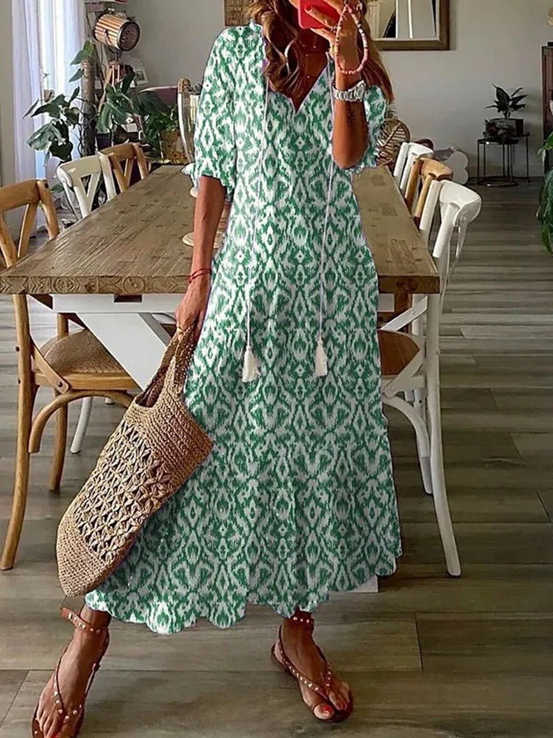 Lana | Robe longue bohème flatteuse