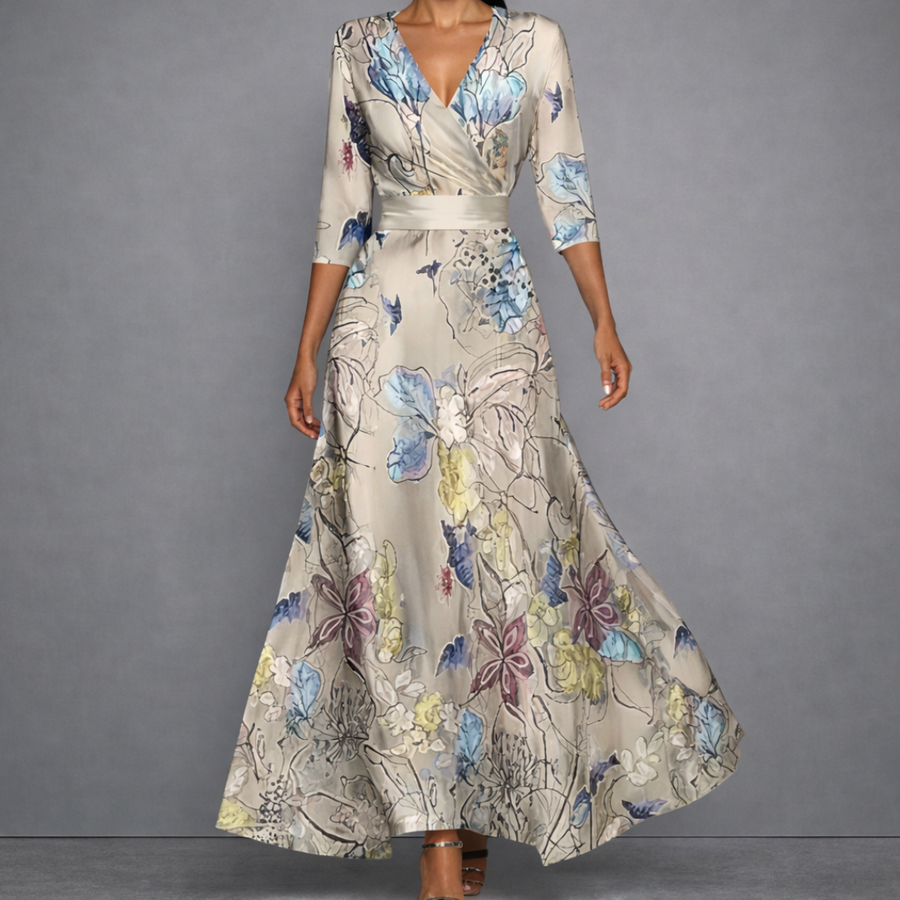 Margaret| Robe longue élégante