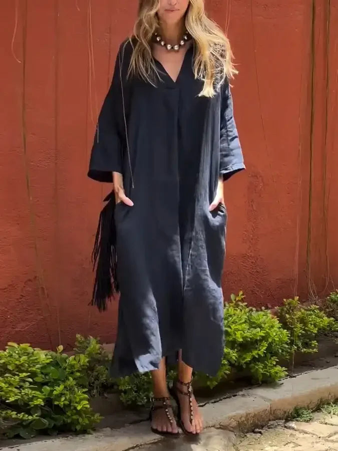 Fiora - Robe Longue Décontractée