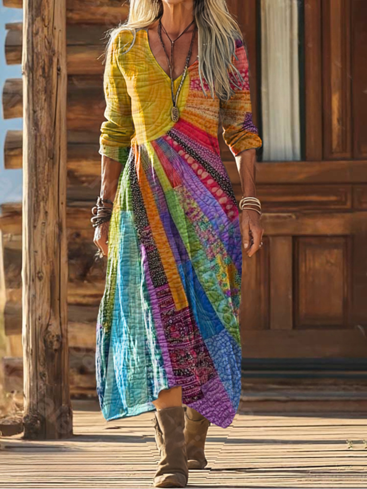 Robe de créateur Bohemian Sun