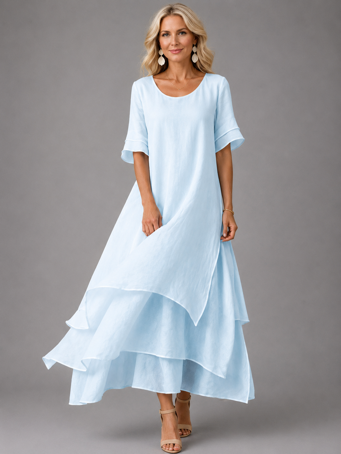 Liora™ | Robe longue Fluide et Élégante