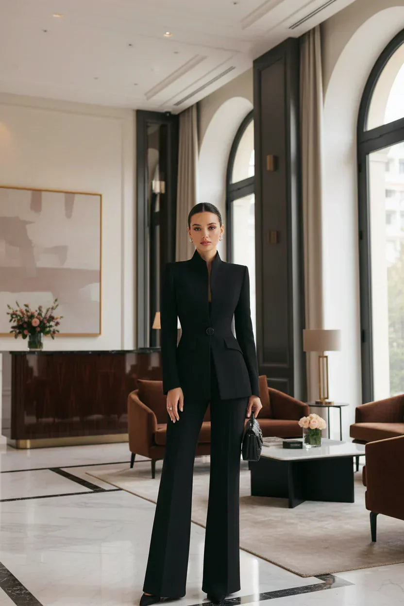 GIA | Ensemble blazer et pantalon palazzo