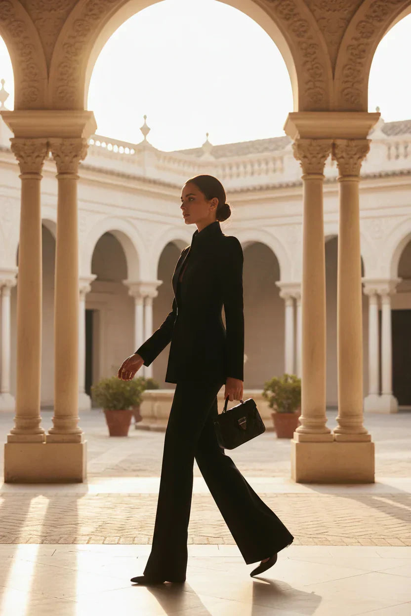 GIA | Ensemble blazer et pantalon palazzo