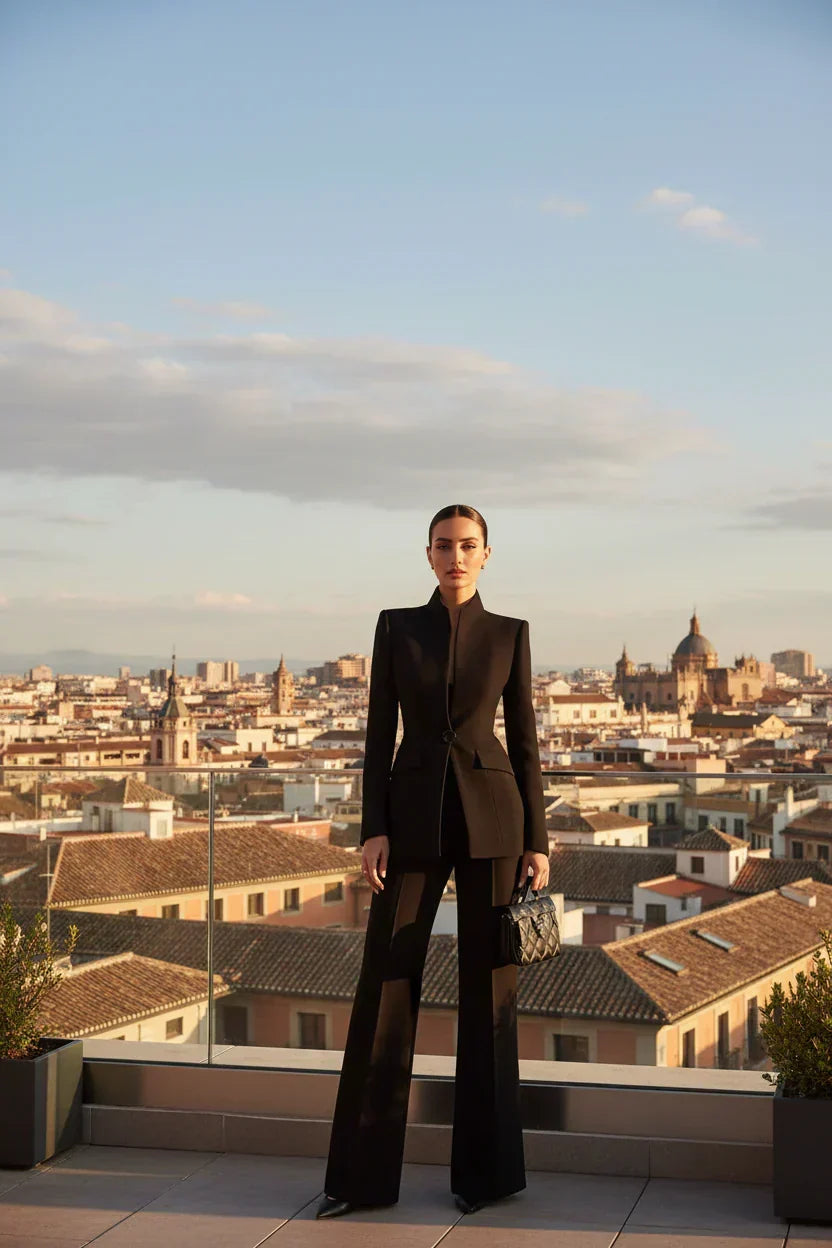 GIA | Ensemble blazer et pantalon palazzo