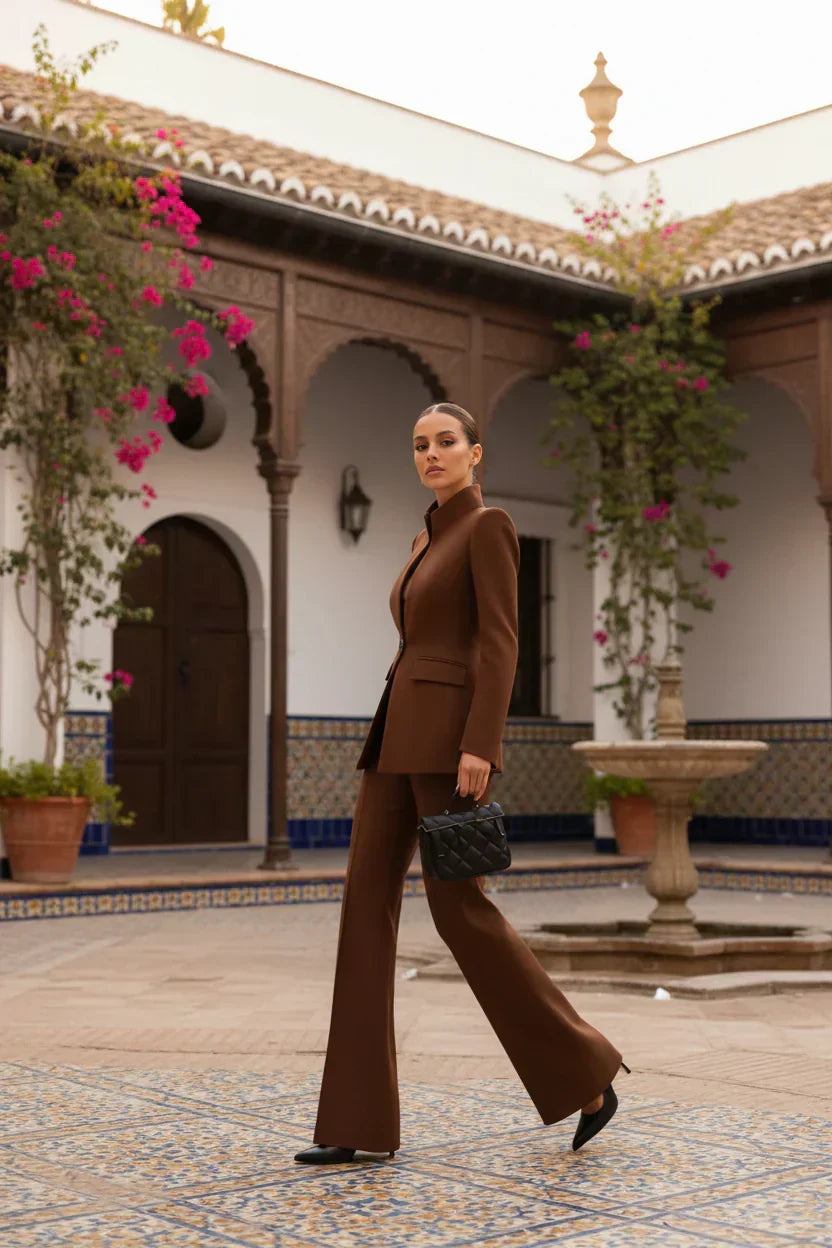 GIA | Ensemble blazer et pantalon palazzo