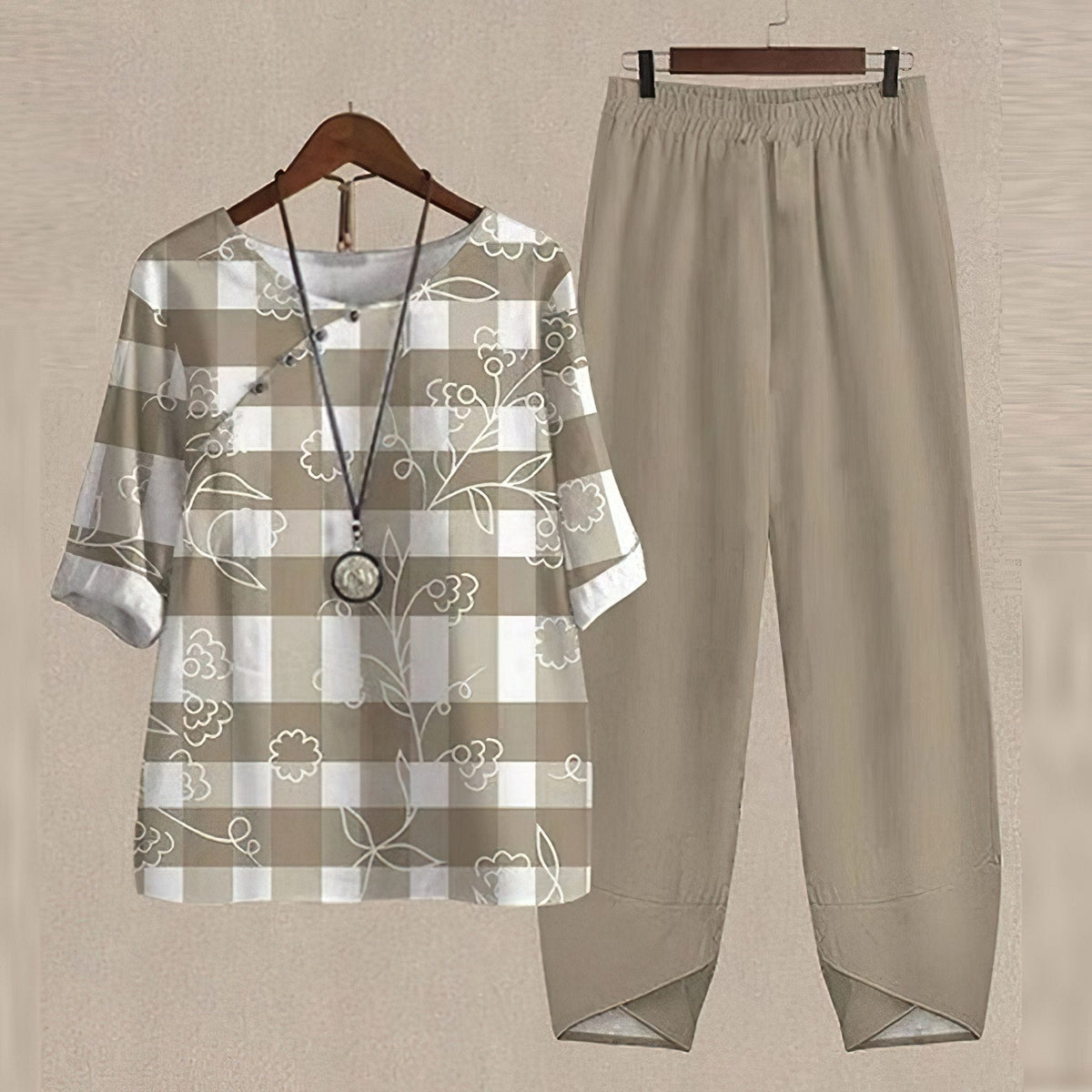 Lilou - Ensemble chemise et pantalon confortable et chic