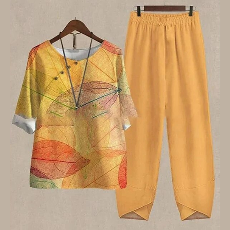 Lilou - Ensemble chemise et pantalon confortable et chic