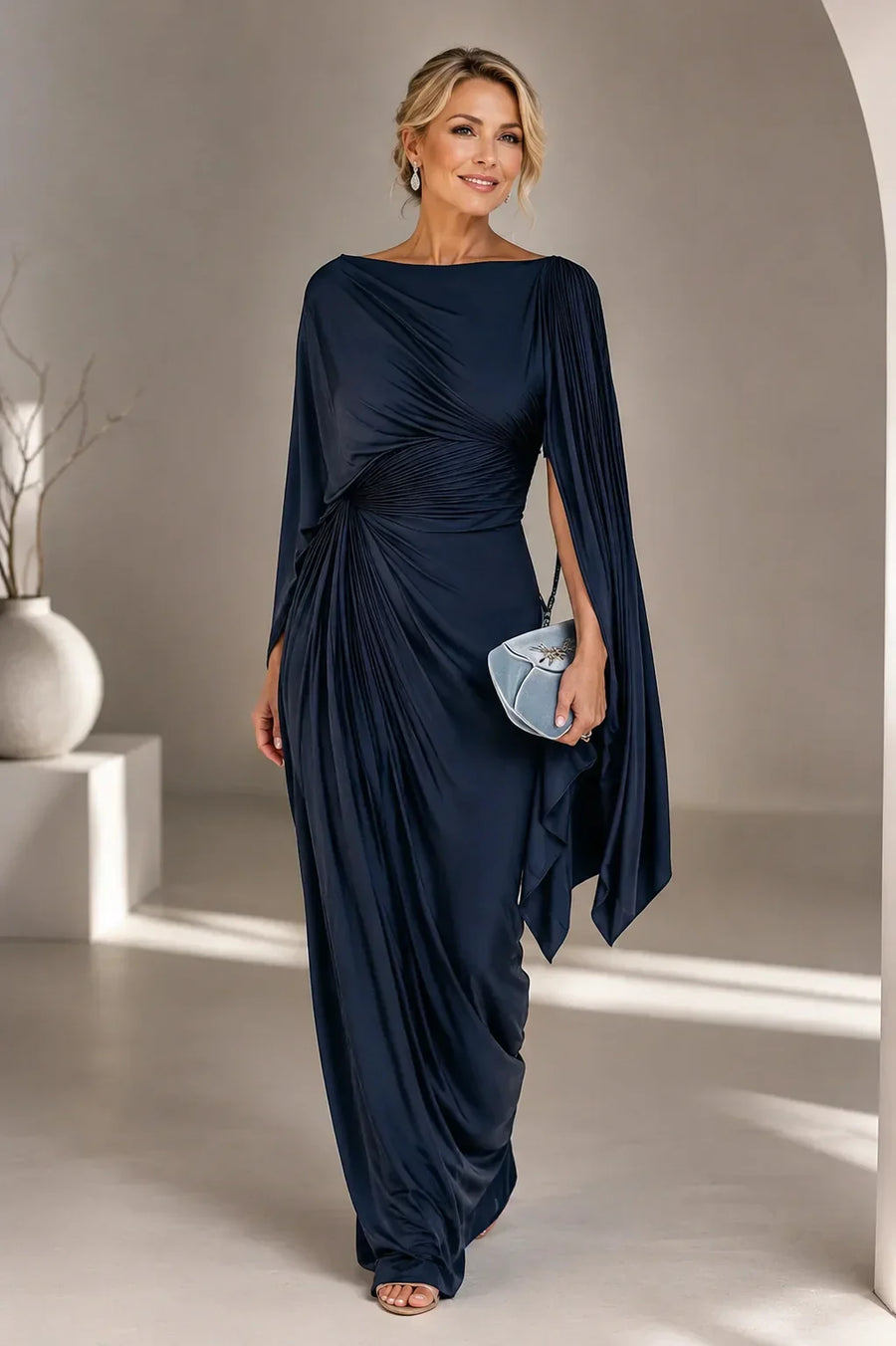 Lyssa | Robe longue plissée