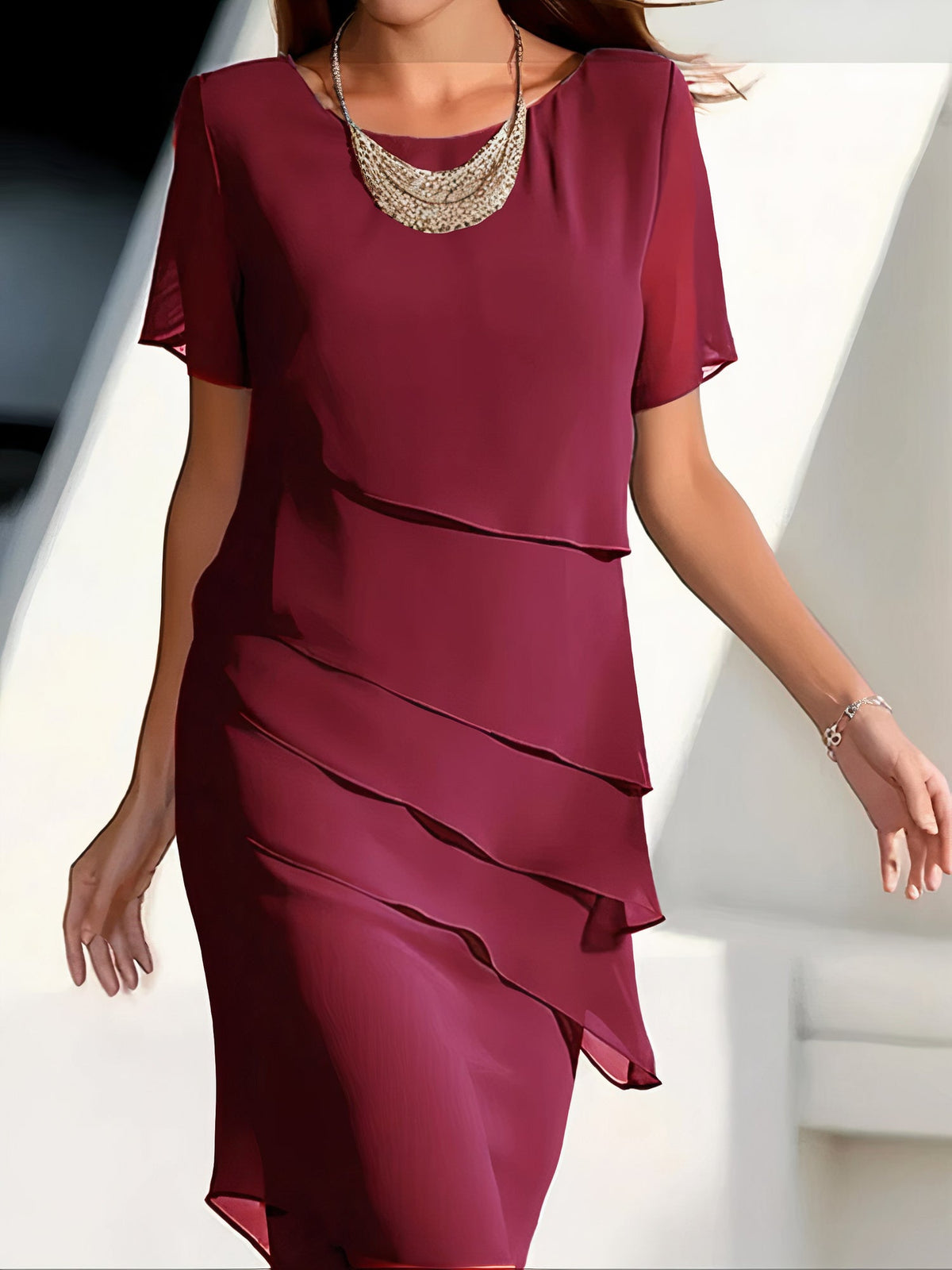 Louise - Élégante Robe Plissée