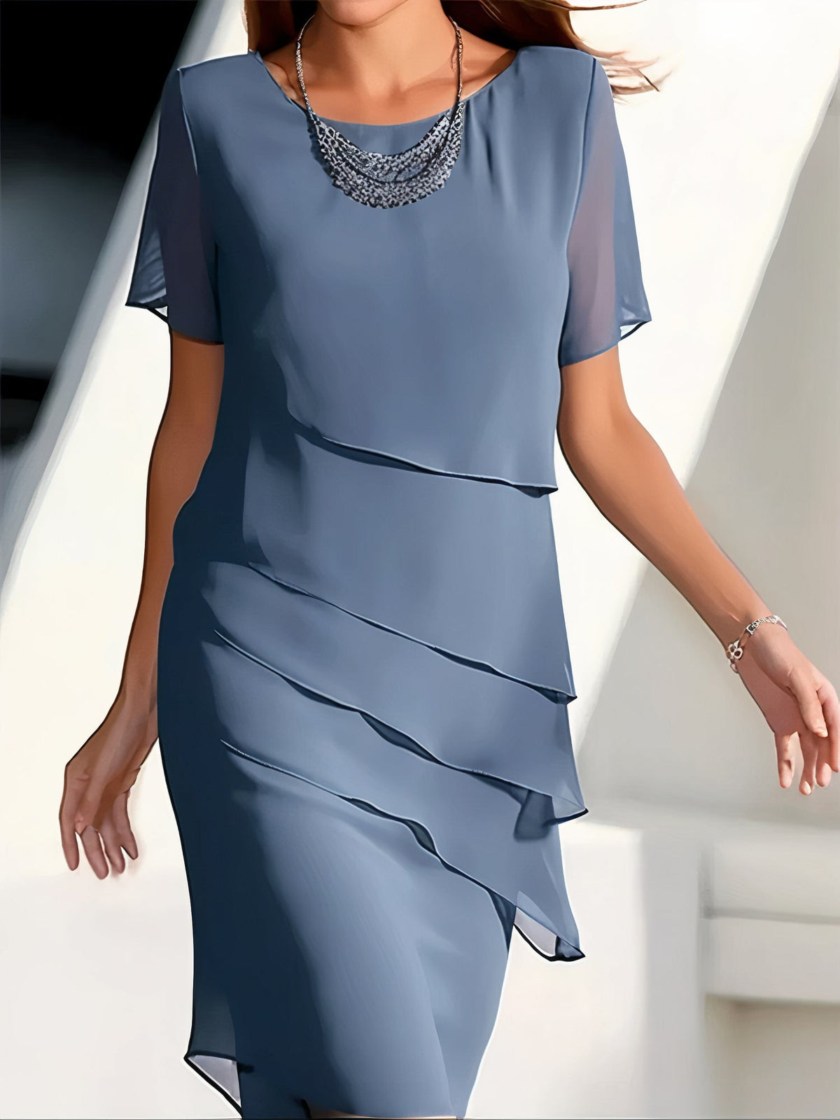 Louise - Élégante Robe Plissée