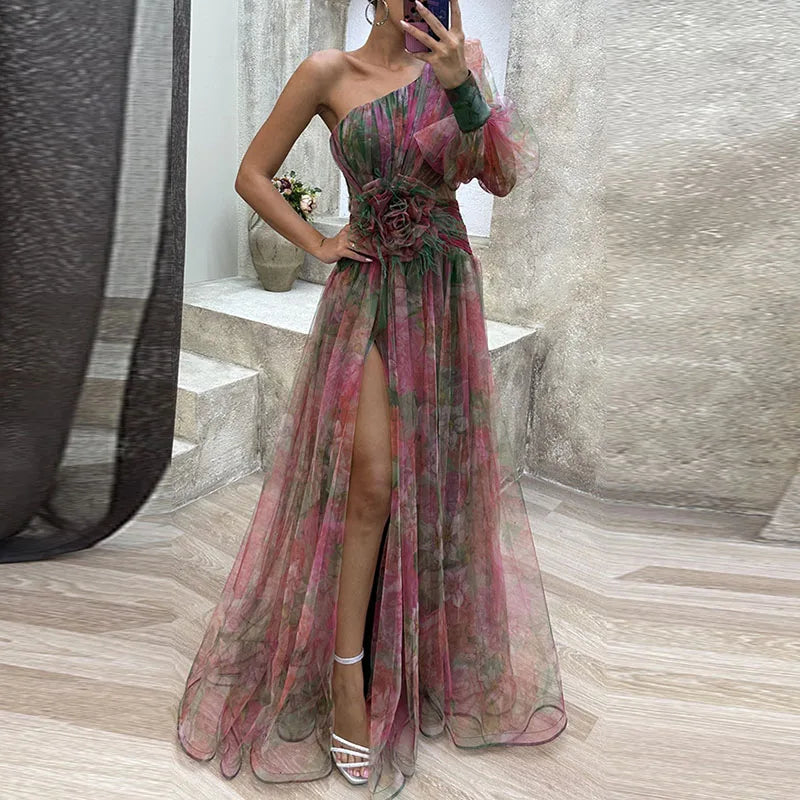 Philena - Élégante Robe Longue Colorée