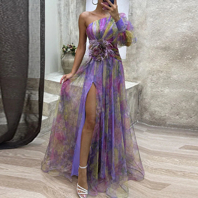 Philena - Élégante Robe Longue Colorée