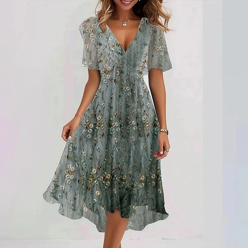 Yara - Robe Florale Élégante