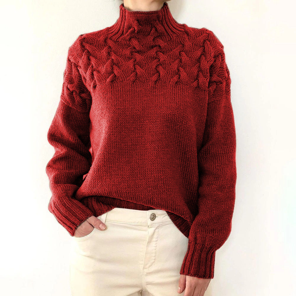 Elena | Pull Col Roulé Chaud