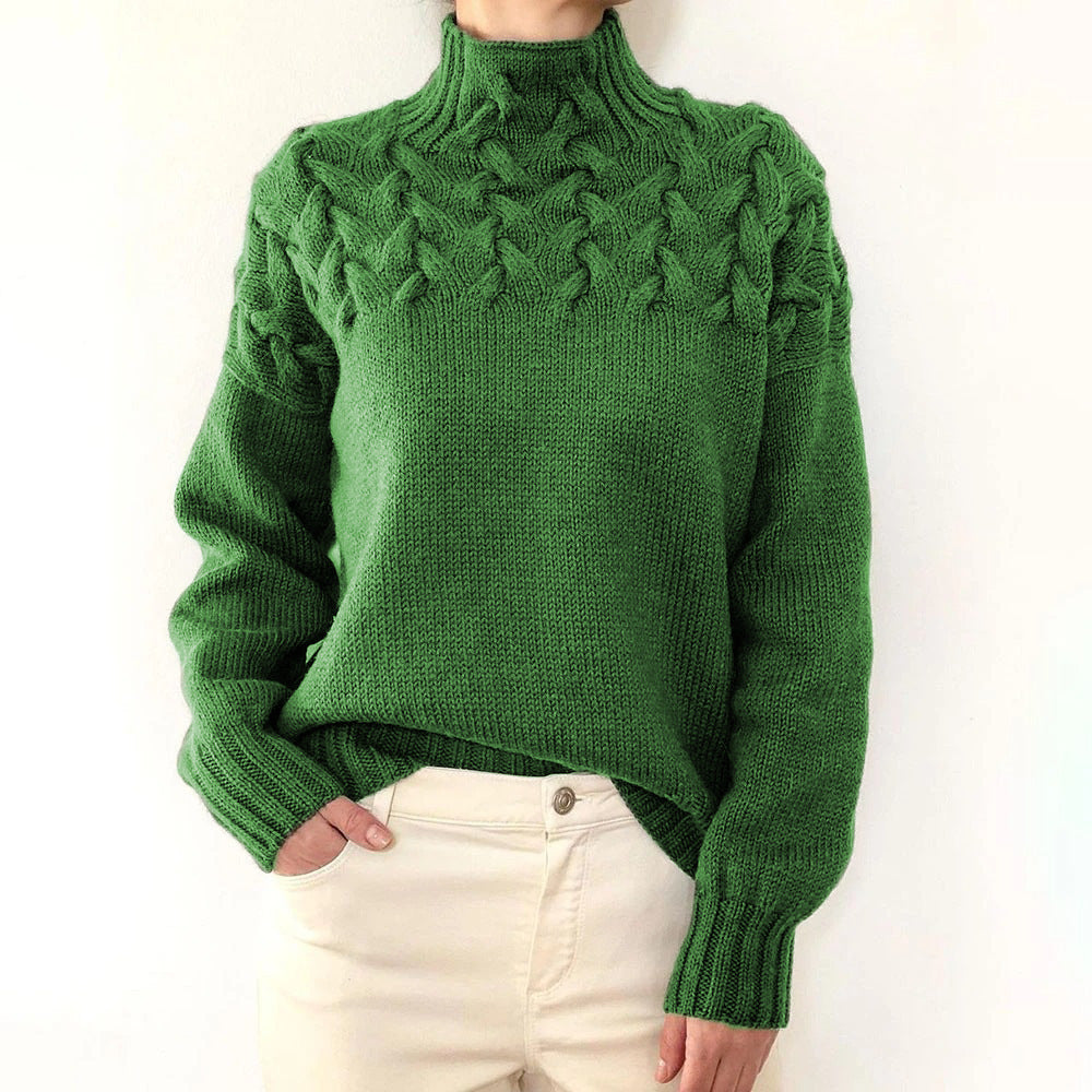 Elena | Pull Col Roulé Chaud
